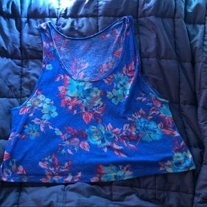 Juniors Flowered Tank Top